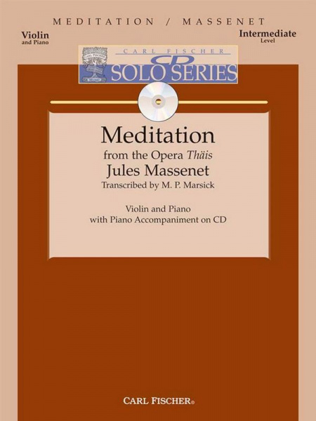 Meditation From The Opera 'Thais' (+mp3-audio) for violin and piano