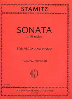 Sonata B flat major for viola and piano