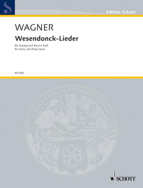 Wesendoncklieder 5 Gedichte für Singstimme und Klavier