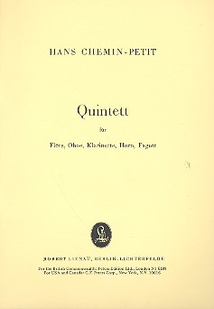 Quintett für Flöte, Oboe, Klarinette, Horn und Fagott