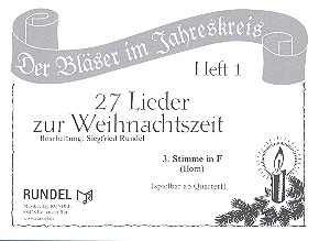 27 Lieder zur Weihnachtszeit Band 1 für 4 Bläser (Ensemble)