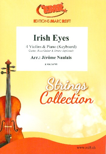 Irish Eyes for 4 violins and piano (keyboard) (rhythm group ad lib)