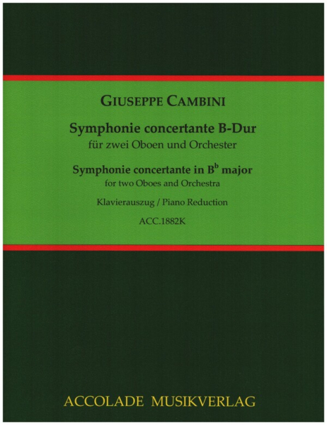 Symphonie concertante B-Dur für 2 Oboen und Orchester