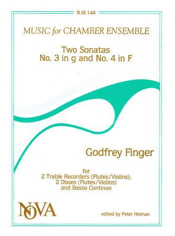 2 SONATAS (NO.3 G MINOR, NO.4 F MA- JOR) FOR 2 TREBLE RECORDERS AND
