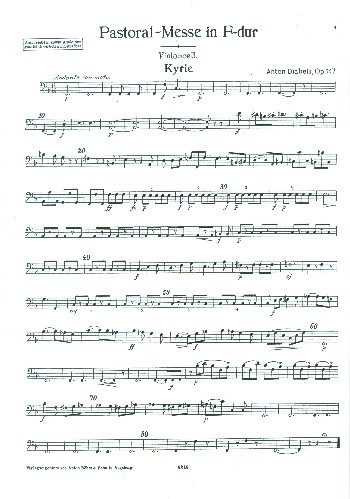 Pastoralmesse F-Dur op.147 für Chor, Orchester und Orgel
