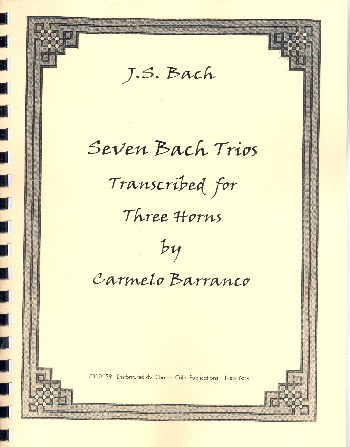 Seven Bach Trios for 3 horns
