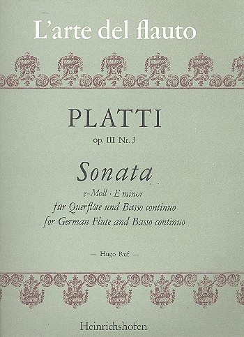 Sonate e-Moll op.3,3 für Flöte und Klavier