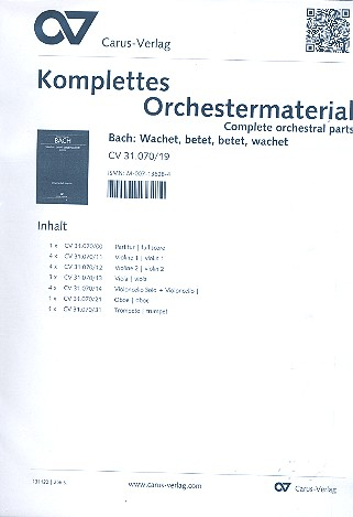 Wachet betet betet wachet Kantate Nr.70 BWV70