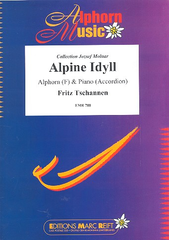 Alpine Idyll für Alphorn in F und Klavier (Akkordeon)