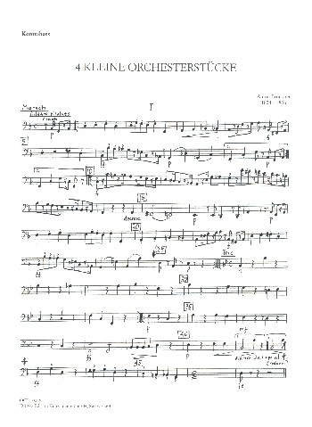 4 kleine Orchesterstücke für Orchester